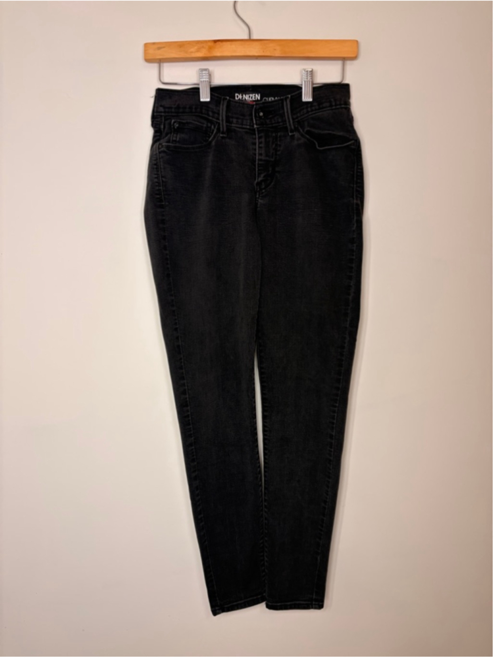 Denizen From Levi’s Curvy Skinny Jeans Womens 4M W27 L32 Black Stretch